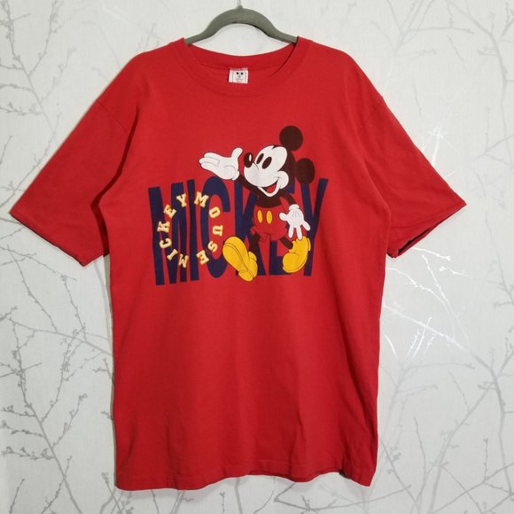 Disney Vtg Single Stich USA Made Mickey Mouse Tee - Picture 2 of 7